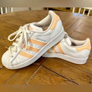 Adidas Originals Superstar Kids Shoes Cloud White-Ambient Blush Size 3.5